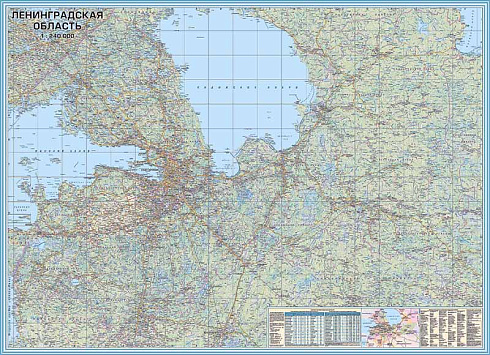 Карта ЛО в рамке
