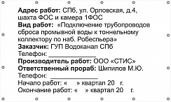 Информационный щит-паспорт объекта